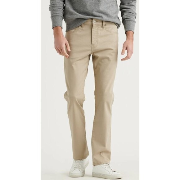 Lucky Brand Pants Size 36x32 223 Straight Leg Cotton Blend Beige Neutral Preppy - Picture 1 of 9